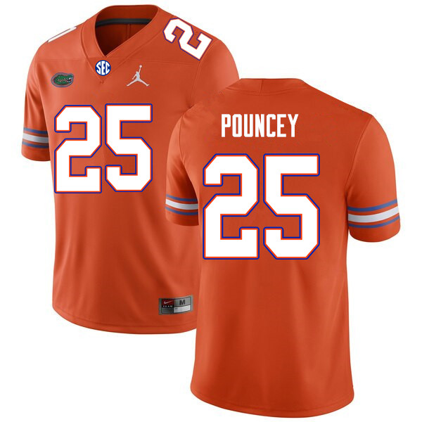 Men #25 Ethan Pouncey Florida Gators College Football Jerseys Sale-Orange